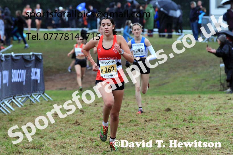 Junior Womens 2023 National Cross Country Relays, Berry Hill Park, Mansfield.  Photo: David T. Hewitson/Sports for All Pics
